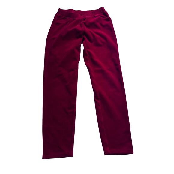 Hanna Andersson Red Ribbed Velour Leggings - Size 8 / 130 - Picture 2 of 6
